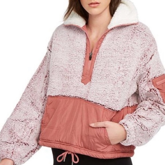 Free People Jackets & Blazers - NWT Free people Colourblock Fleece Jacket